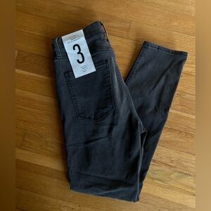 Skinny dark grey jeans, ankle length. W 27-29
